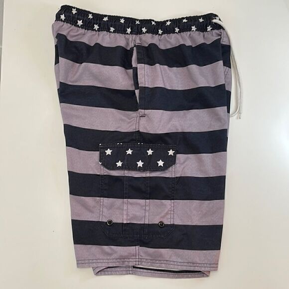 Rugby University board shorts - swim trunks. Size Medium. Drawstring waist. - Picture 1 of 8